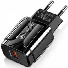 GORDON G33 Rychlonabíječka SMART, 1x USB 3.0 Quick Charge černá