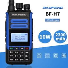 Baofeng BF-H7 HT Vysílačka 10 W, 7,4V, 2200mAh, 1 ks modročerná