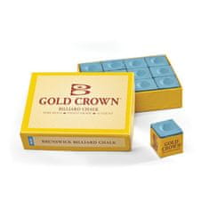 Brunswick Kulečníková křída Brunswick Gold Crown 12ks, modrá