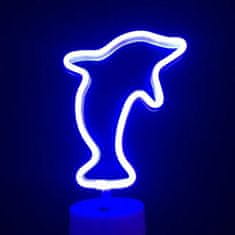 Berger Noční stolní světlo Led Neon Dolphin
