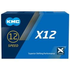 KMC řetěz X12 černý 126čl. BOX