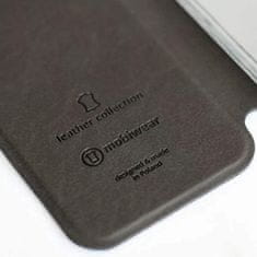 Mobiwear Luxusní flip pouzdro na mobil Apple iPhone SE 2020 / SE 2022 - Hnědé - kožené - L_BRS Brown Leather