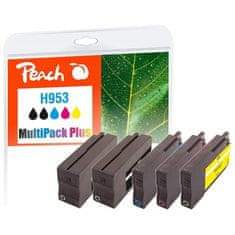 Peach Inkoustová náplň HP No. 953, MultiPack Plus, 2x24/ 3x10 ml kompatibilní - černá/ modrá/ červená/ žlutá