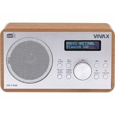 Vivax Radiopřijímač s DAB+ VOX DW-2 DAB, hnědý
