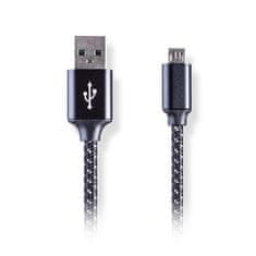AQ USB kabel USB/ Micro USB, 2, 4 A, 1m - černý