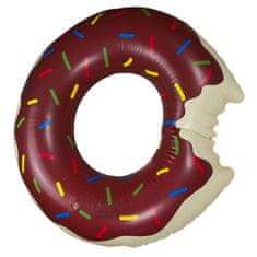 WOWO Nafukovací Plavecký Kruh Donut v Hnědé Barvě, 110cm, Nosnost 60-90kg
