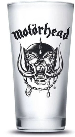 CurePink Sklenice Motörhead: Logo (objem 500 ml)