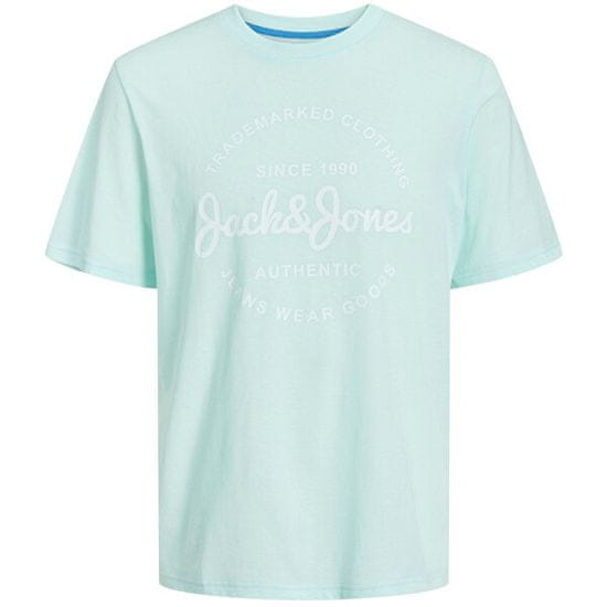 Jack&Jones Pánské triko JJFOREST Standard Fit 12247972 Soothing Sea