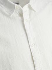 Jack&Jones Pánská košile JJELINEN Slim Fit 12248579 White (Velikost M)