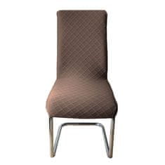 Home Elements  Potah na židli set 4 ks, 45x45x55 cm, tmavohnědý