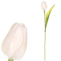 Autronic Tulipán plastový, bílý 1 ks