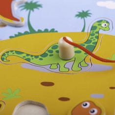 Bigjigs Toys Dřevěná hra Chyť dinosaura!