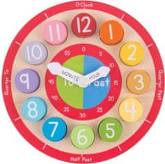 Bigjigs Toys Dřevěné edukativní hodiny CLOCK 