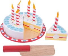 Bigjigs Toys Krájecí narozeninový dort CAKE