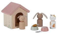 Little Dutch Sada domácí mazlíčci do domečku pro panenky, dřevěná