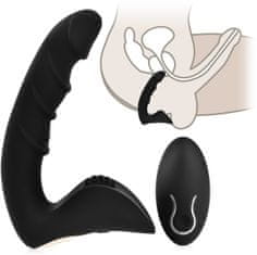 XSARA 2v1 samonosný vibrátor pro ženy masažér prostaty promuže - 10 sex funkcí + ovladač - 79220693