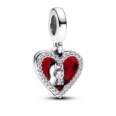 Pandora Krásný stříbrný přívěsek Srdce s klíčovou dírkou 793119C01