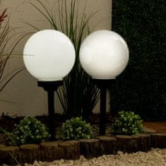 LUMILED Solární zahradní lampa LED do země ATRIS 30cm