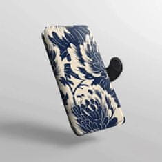 Mobiwear Knížkové flip pouzdro - Honor 20 Lite - VA40S Modré a béžové květy