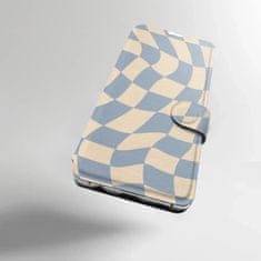 Mobiwear Knížkové flip pouzdro - Sony Xperia 10 III - VA59S Modrá a béžová šachovnice