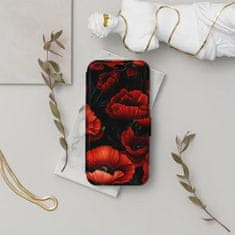 Mobiwear Knížkové flip pouzdro - Samsung Galaxy A35 5G - VP45S Temné červené květy