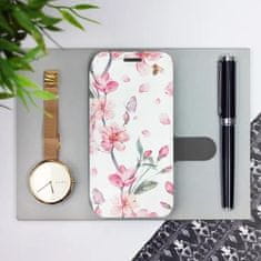 Mobiwear Knížkové flip pouzdro - Samsung Galaxy A55 5G - M124S Růžové květy