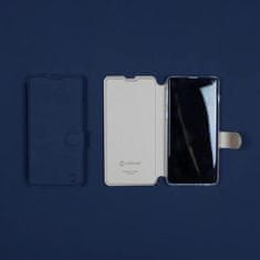 Mobiwear Knížkové flip pouzdro Soft Touch - Samsung Galaxy A55 5G - Modré & Béžové
