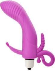 XSARA Vibrátor g spot se stimulátorem klitorisu a anusu sex masažér - 75984869