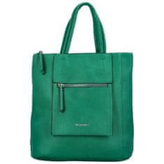 Coveri WORLD Stylový dámský koženkový batoh Enola, zelená