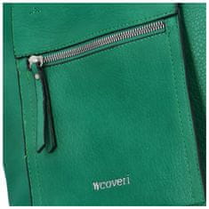 Coveri WORLD Stylový dámský koženkový batoh Enola, zelená