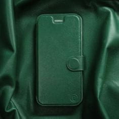 Mobiwear Kožené knížkové flip pouzdro - Xiaomi Note 12 Pro 4G - Zelené - L_GRS