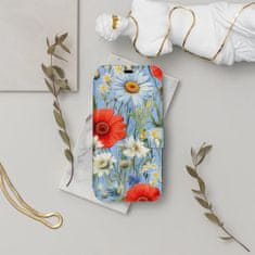 Mobiwear Knížkové flip pouzdro - Samsung Galaxy A55 5G - VP44S Červené a bílé květy
