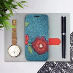 Mobiwear Knížkové flip pouzdro - Samsung Galaxy A55 5G - MD05P Džínové květy