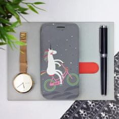 Mobiwear Knížkové flip pouzdro - Xiaomi Poco X6 Pro 5G - V024P Jednorožec na kole