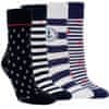 dámské bavlněné vzorované námořnické ponožky 1204124 4pack, 35-38