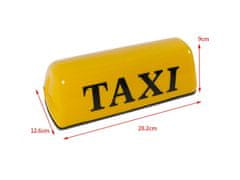 Magnetické svítící logo TAXI - označení pro vozidla taxislužby