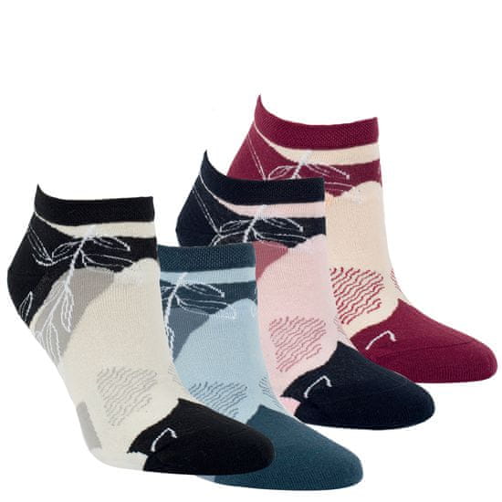 RS  dámské bavlněné sneaker vzorované ponožky 1534524 4pack