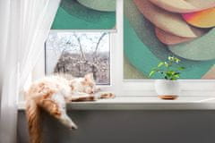 COLORAY.CZ Roleta do okna Abstrakce Zatmícící rolet (s podšívkou) 130x140 cm
