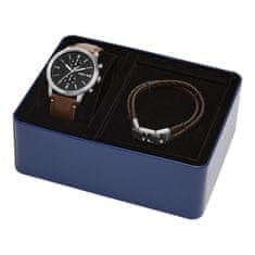 Fossil pánská dárková sada hodinek Townsman a náramku FS5967SET