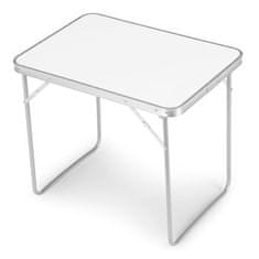 OEM Turistický stůl piknikový stůl skládací horní 80x60 cm bílý
