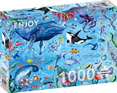 ENJOY Puzzle Hluboké modré moře 1000 dílků