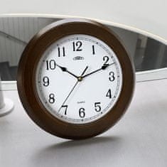 Prim Dřevěné designové hodiny E07P.3974, hnědá