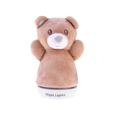 JOKOMISIADA Medvídek noční lampička do dětského pokoje svítící medvídek ZA4772