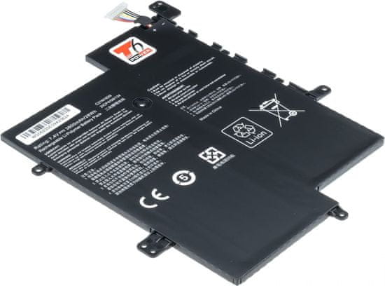 Baterie T6 Power pro Asus VivoBook E12 X207NA, Li-Poly, 7,4 V, 3800 mAh (28 Wh), černá