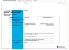 Krkonošské obálky Obálky B6 - Doručenka o správním řízení - modrá, samolepicí, 100 ks