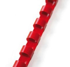 GBC Hřbety plastové 16 mm, červené, 100 ks