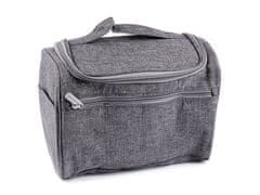Kosmetická taška / závěsný organizér 18x24 cm - šedá