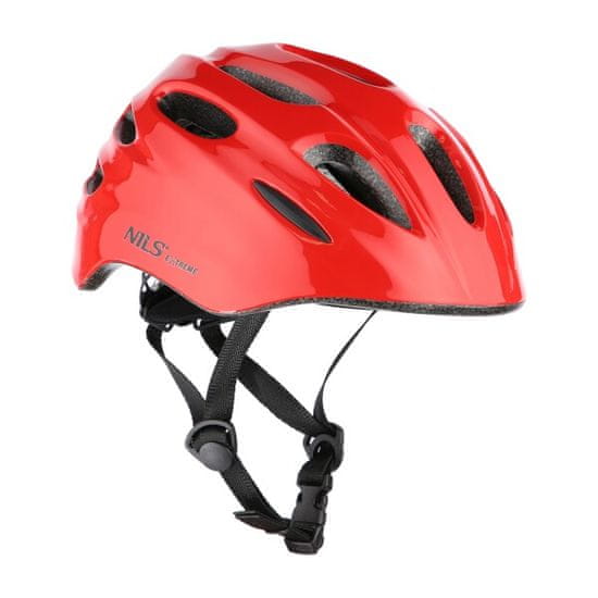 Nils Extreme helma MTW01 s blikačkou červená velikost S