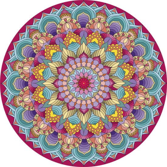 Grafix Diamantové malování na rámu Mandala růžová 30cm