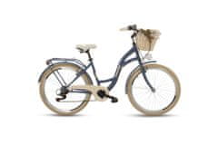 Goetze Mood dámské jízdní kolo, kola 26”, výška 150-165 cm, 7-rychlostní, granatové
